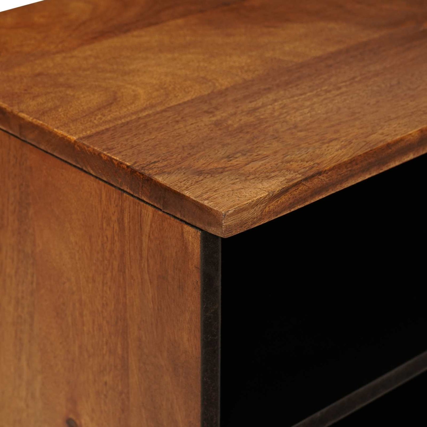 TV-skab med skuffe Valnød 100 x 33 x 46 cm Massivt mangotræ