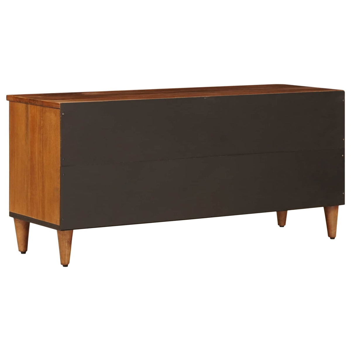 TV-skab med skuffe Valnød 100 x 33 x 46 cm Massivt mangotræ