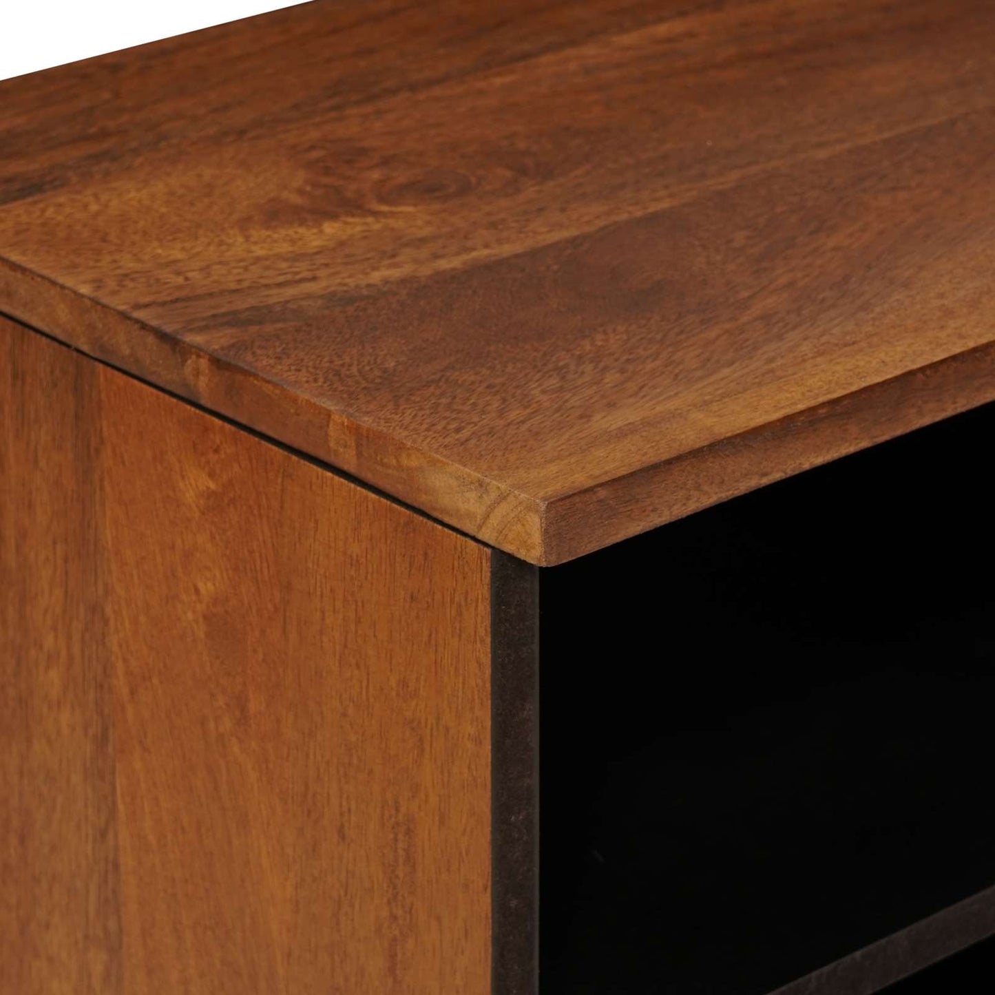 TV-skab med skuffe Valnød 80 x 33 x 46 cm Massivt mangotræ