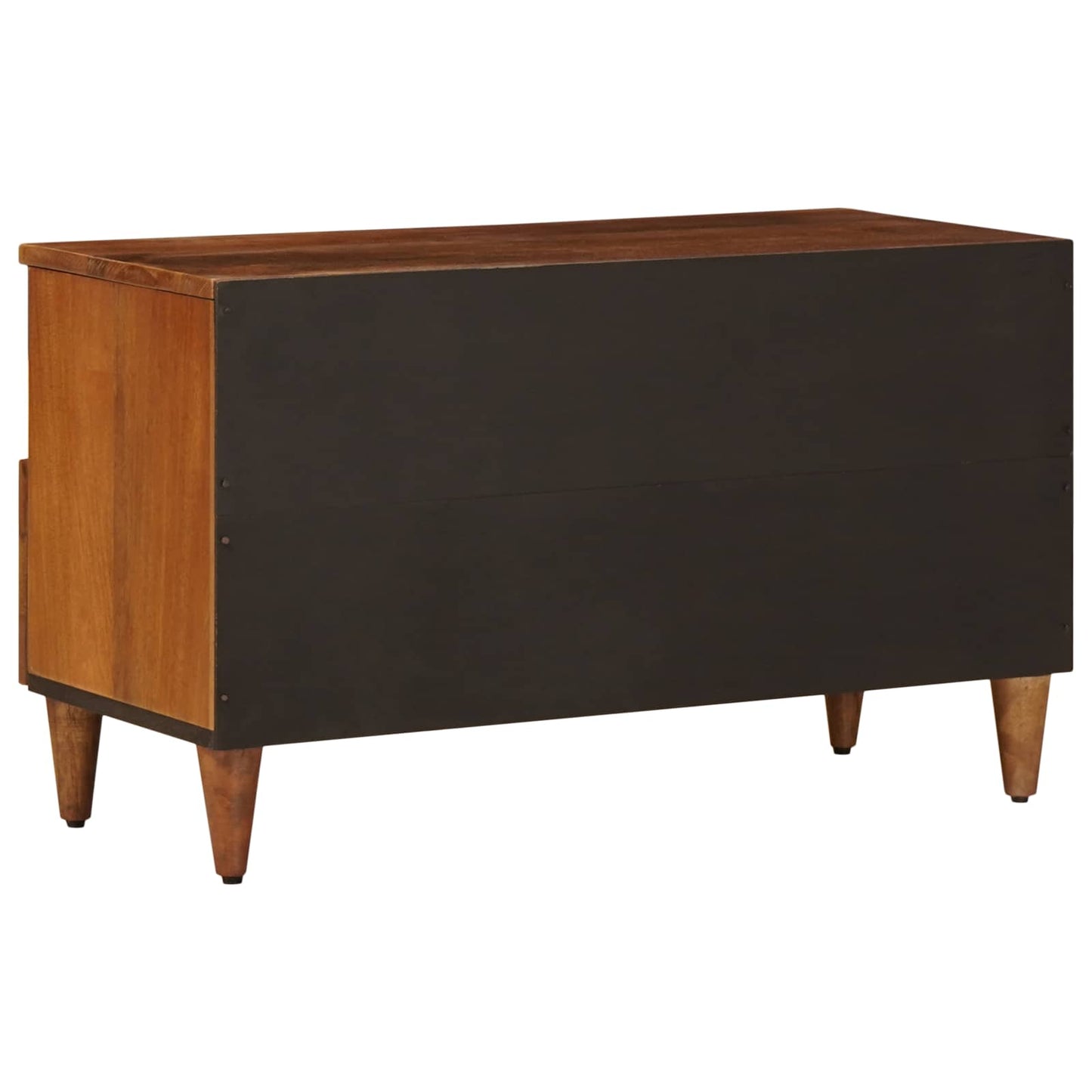TV-skab med skuffe Valnød 80 x 33 x 46 cm Massivt mangotræ