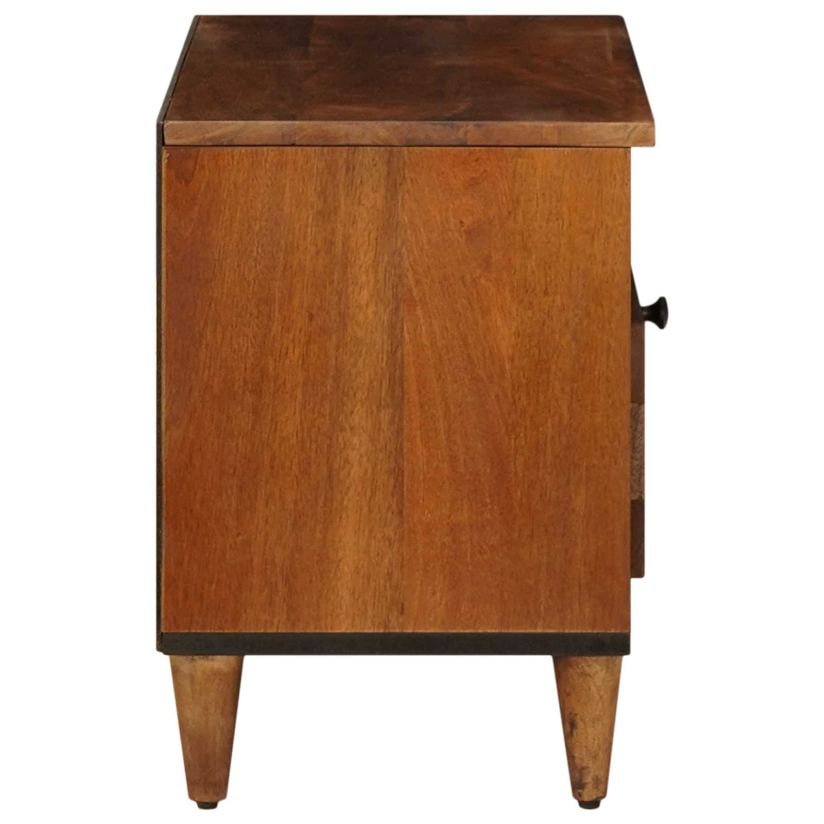TV-skab med skuffe Valnød 80 x 33 x 46 cm Massivt mangotræ