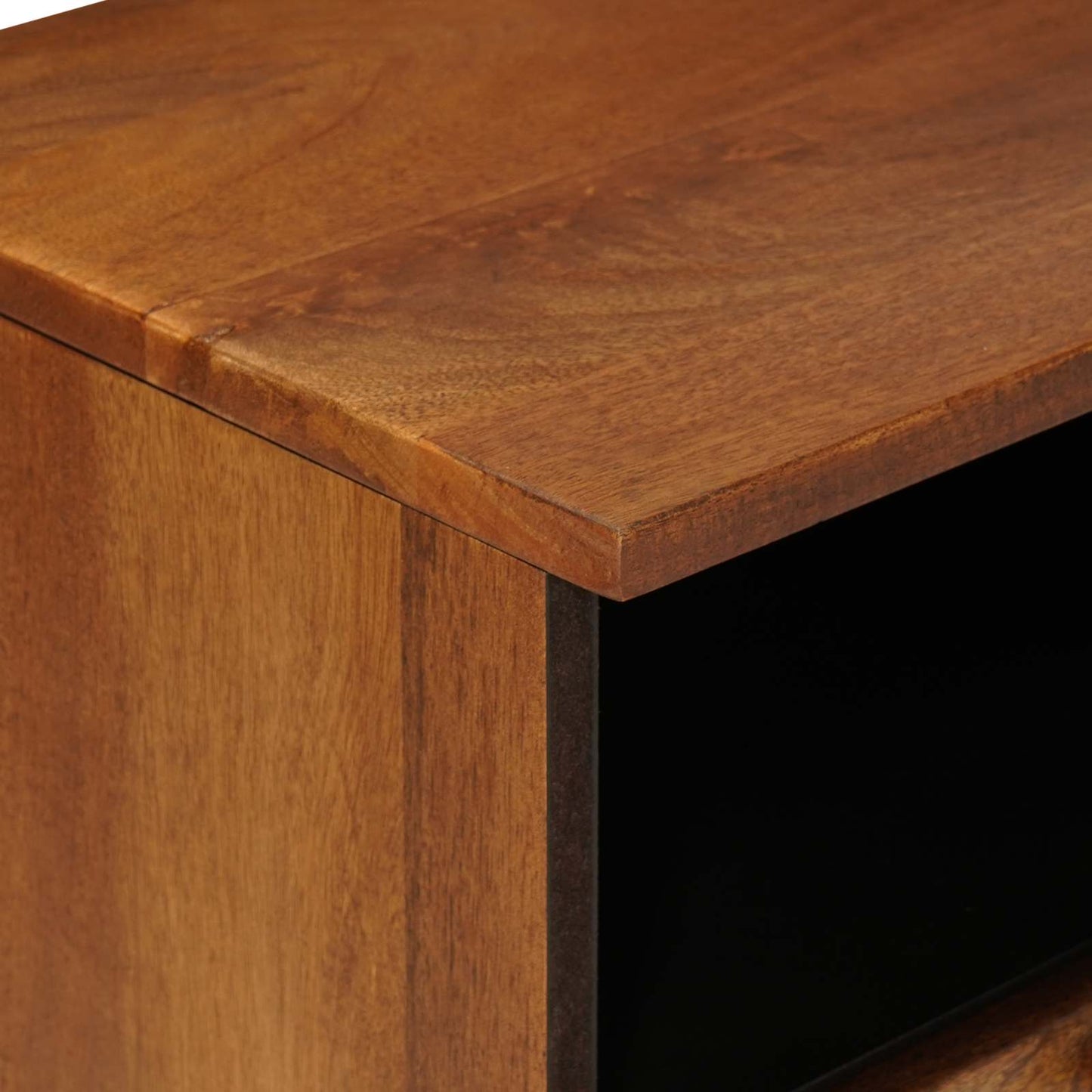 TV-skab med skuffe Valnød 100 x 33 x 46 cm Massivt mangotræ