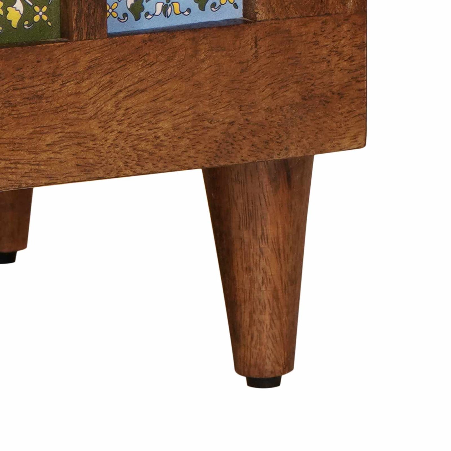 TV-skab med skuffe Valnød 100 x 33 x 46 cm Massivt mangotræ
