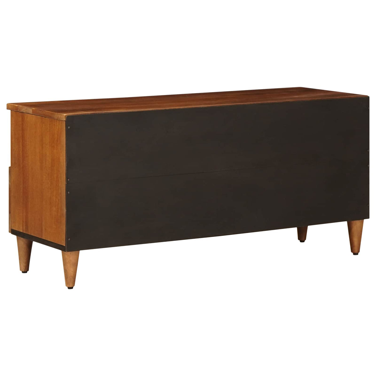 TV-skab med skuffe Valnød 100 x 33 x 46 cm Massivt mangotræ