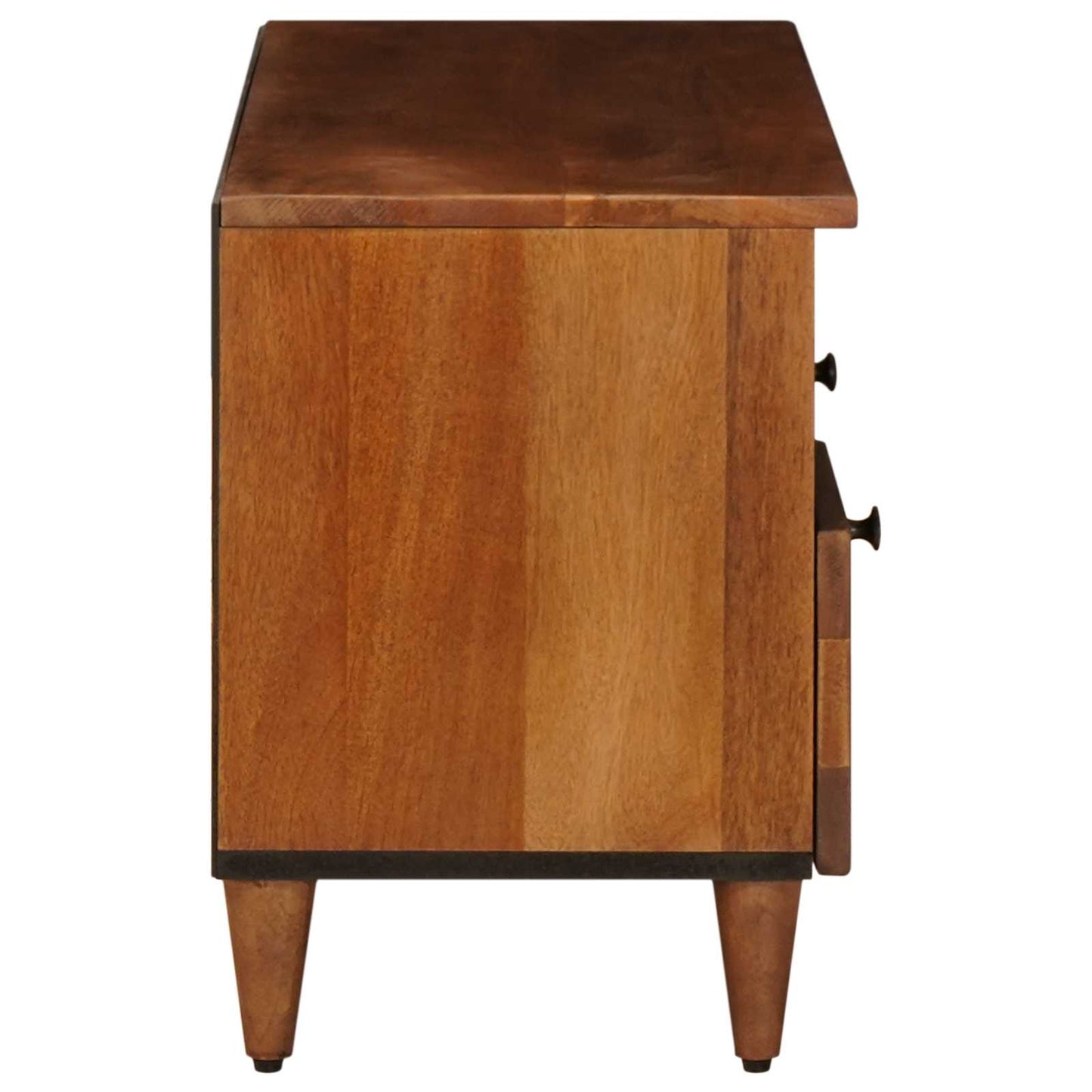 TV-skab med skuffe Valnød 100 x 33 x 46 cm Massivt mangotræ