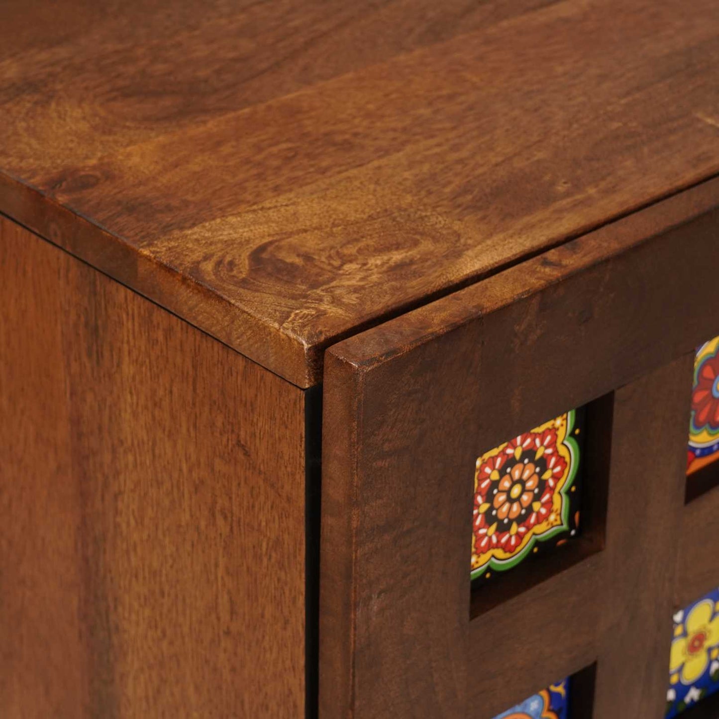 Sideboard med dør Valnød 40 x 33 x 75 cm Massivt mangotræ