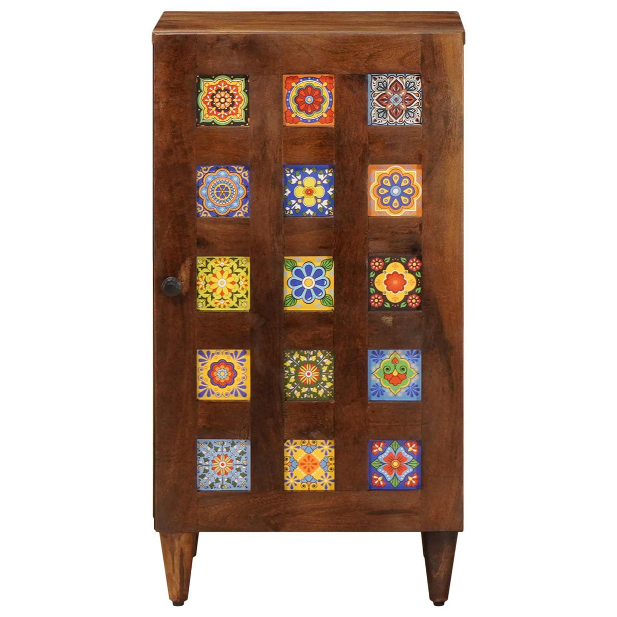 Sideboard med dør Valnød 40 x 33 x 75 cm Massivt mangotræ
