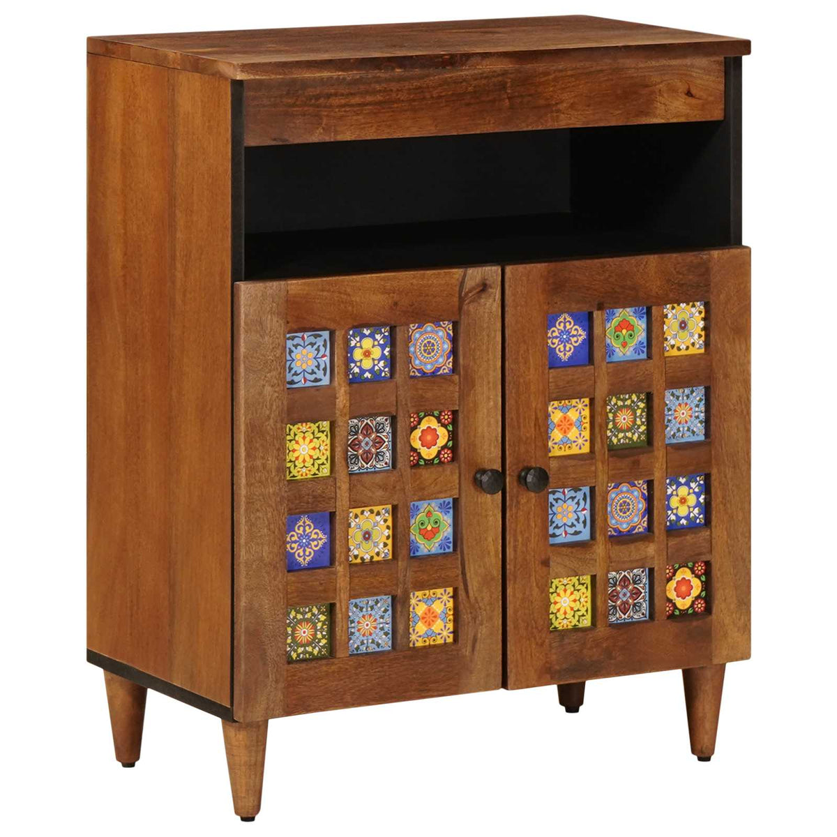 Sideboard Valnød 60 x 33 x 75 cm Massivt mangotræ