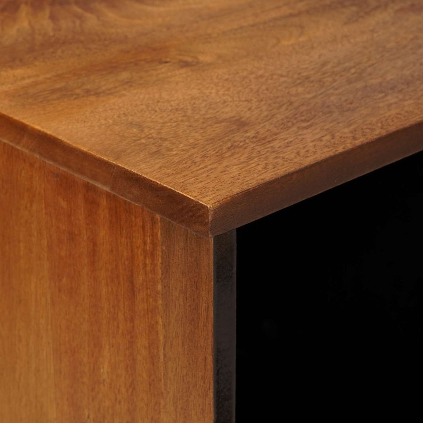 Sideboard med dør Valnød 80 x 33 x 75 cm Massivt mangotræ