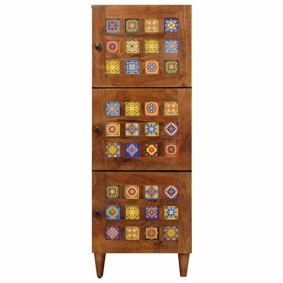 Highboard Valnød 40 x 33 x 110 cm Massivt mangotræ
