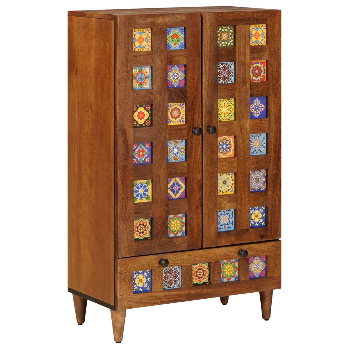 Highboard Valnød 60 x 33,5 x 100 cm Massivt mangotræ