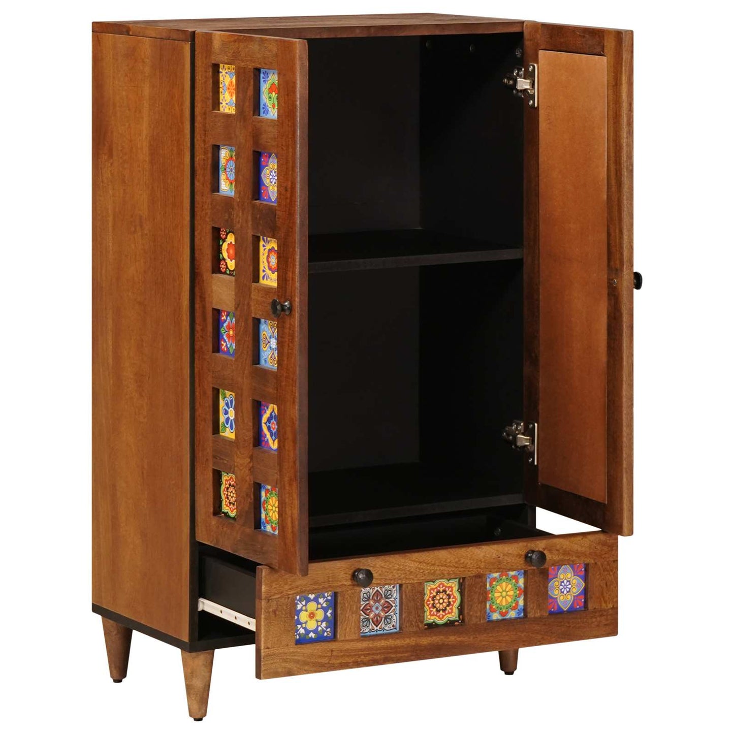 Highboard Valnød 60 x 33,5 x 100 cm Massivt mangotræ