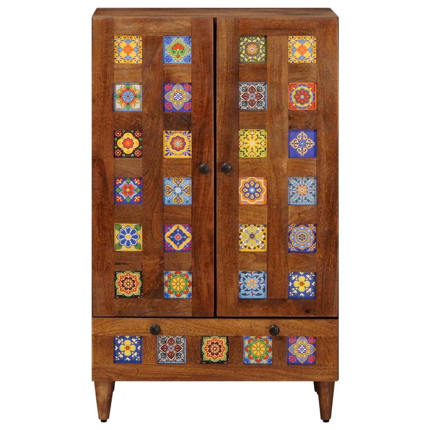 Highboard Valnød 60 x 33,5 x 100 cm Massivt mangotræ