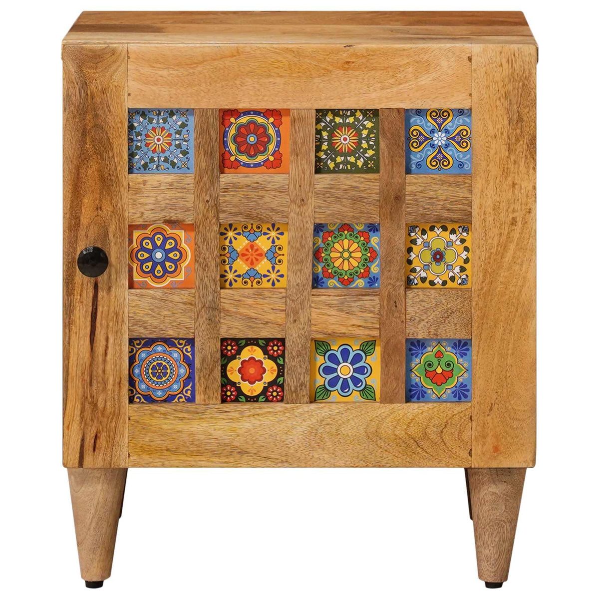 Natskab 2 stk. Naturfarvet 40 x 33 x 46 cm Massivt mangotræ