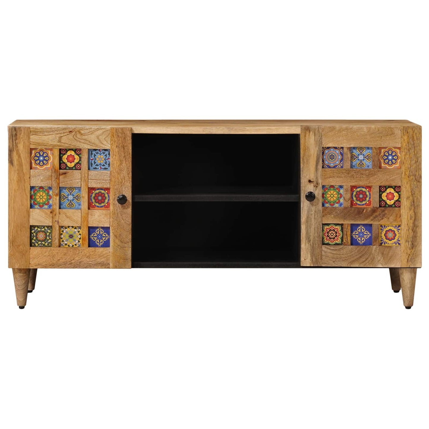TV-skab med hylde Naturfarvet 105 x 33 x 46 cm Massivt mangotræ