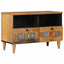 TV-skab Naturfarvet 70 x 33 x 46 cm Massivt mangotræ