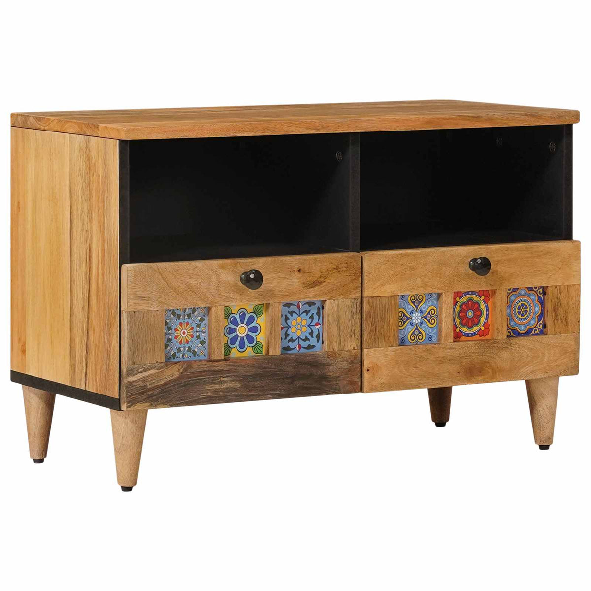 TV-skab Naturfarvet 70 x 33 x 46 cm Massivt mangotræ