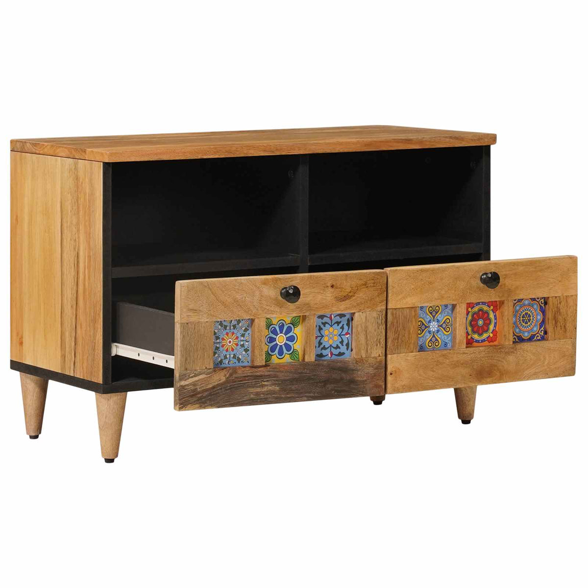 TV-skab Naturfarvet 70 x 33 x 46 cm Massivt mangotræ