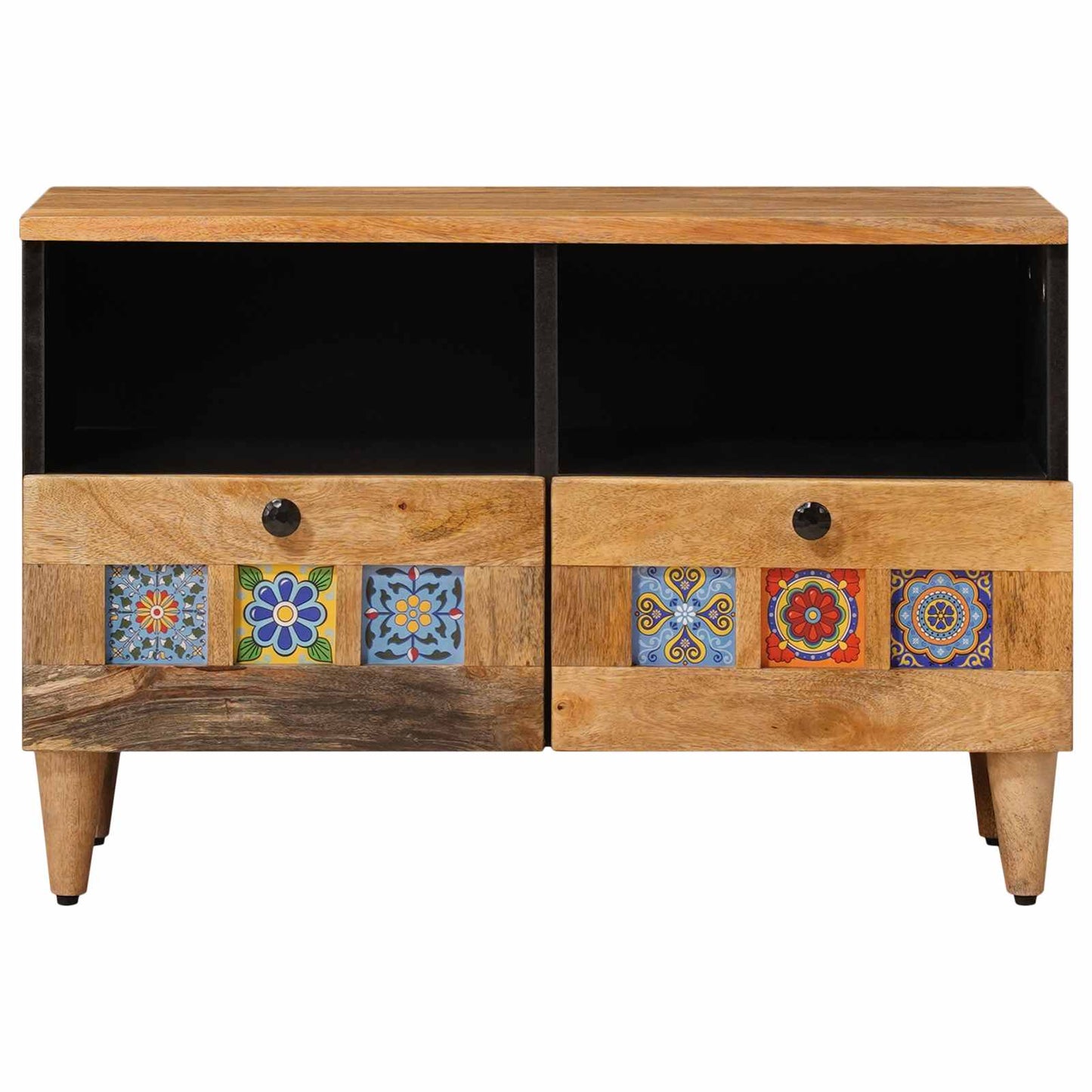 TV-skab Naturfarvet 70 x 33 x 46 cm Massivt mangotræ
