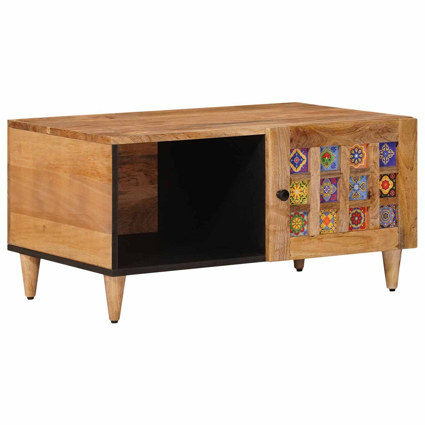 Sofabord Naturfarvet 80 x 50 x 40 cm Massivt mangotræ