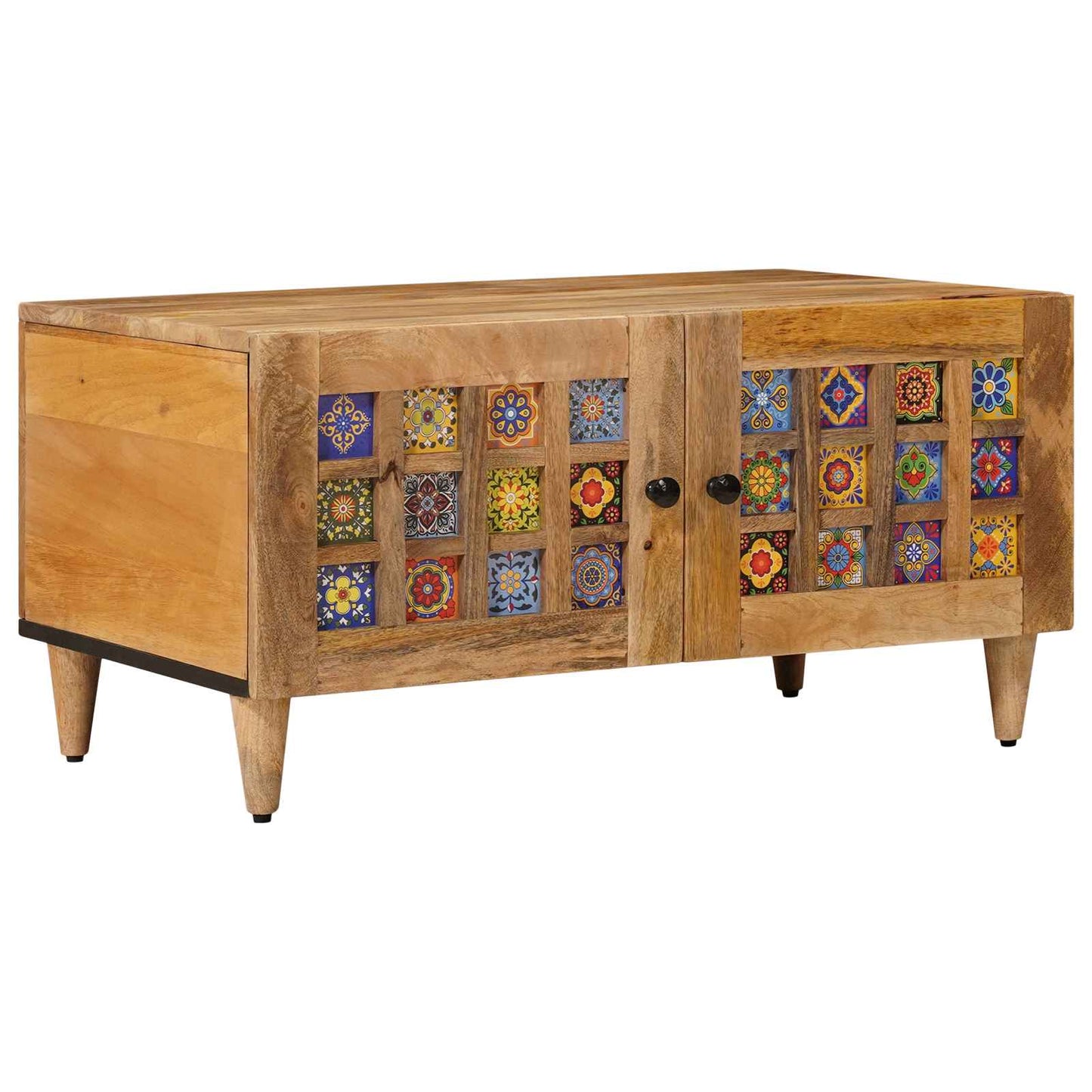 Sofabord Naturfarvet 80 x 50 x 40 cm Massivt mangotræ