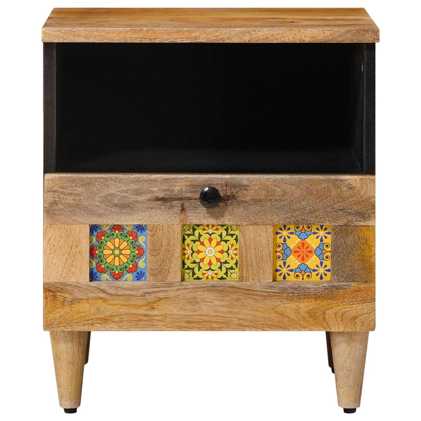 Natskab 2 stk. Naturfarvet 40 x 33 x 46 cm Massivt mangotræ