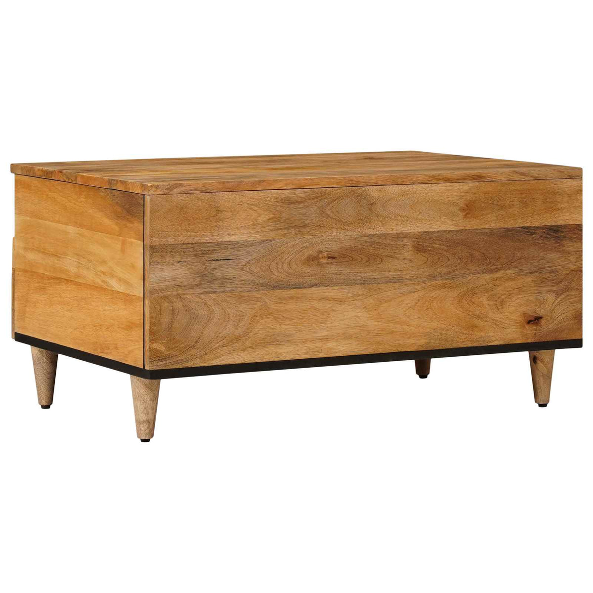 Sofabord Naturfarvet 80 x 54 x 40 cm Massivt mangotræ