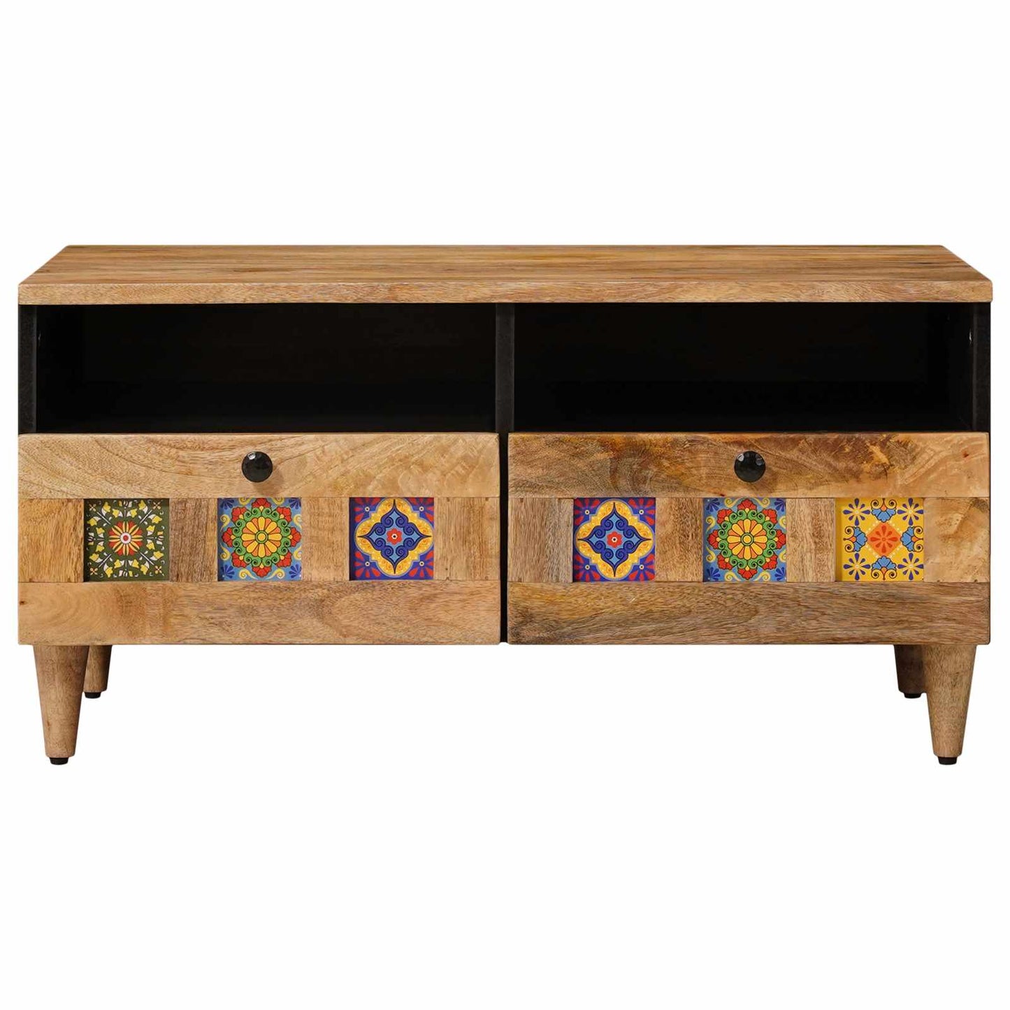 Sofabord Naturfarvet 80 x 54 x 40 cm Massivt mangotræ