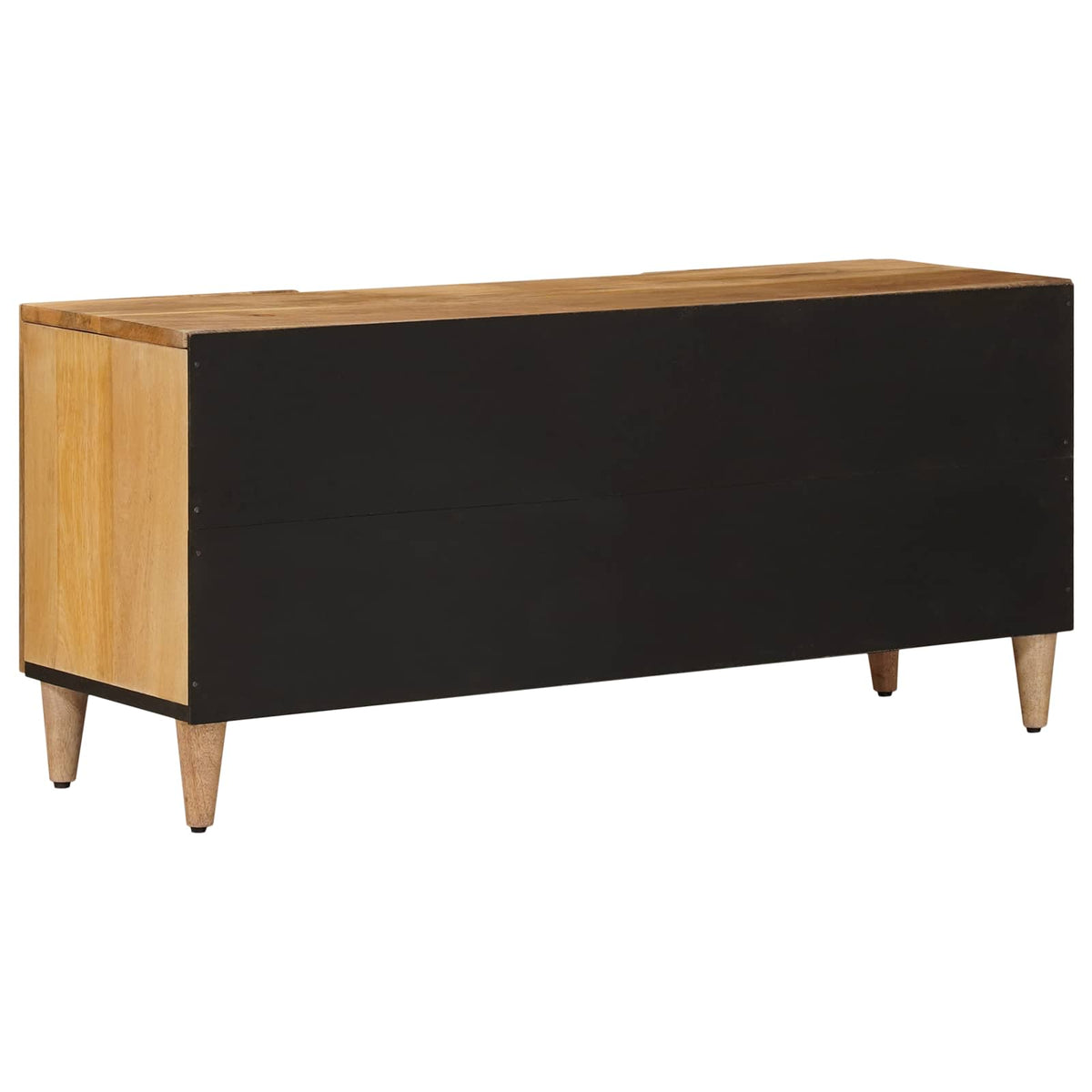 TV-skab med dør Naturfarvet 105 x 33,5 x 46 cm Massivt mangotræ