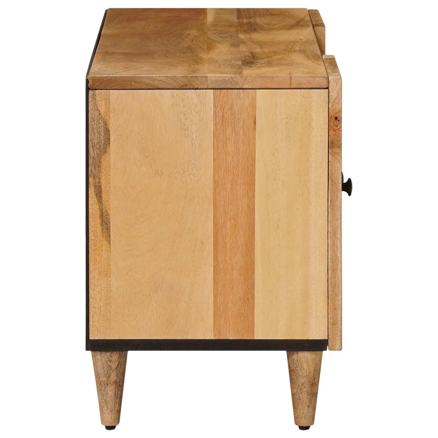 TV-skab med dør Naturfarvet 105 x 33,5 x 46 cm Massivt mangotræ