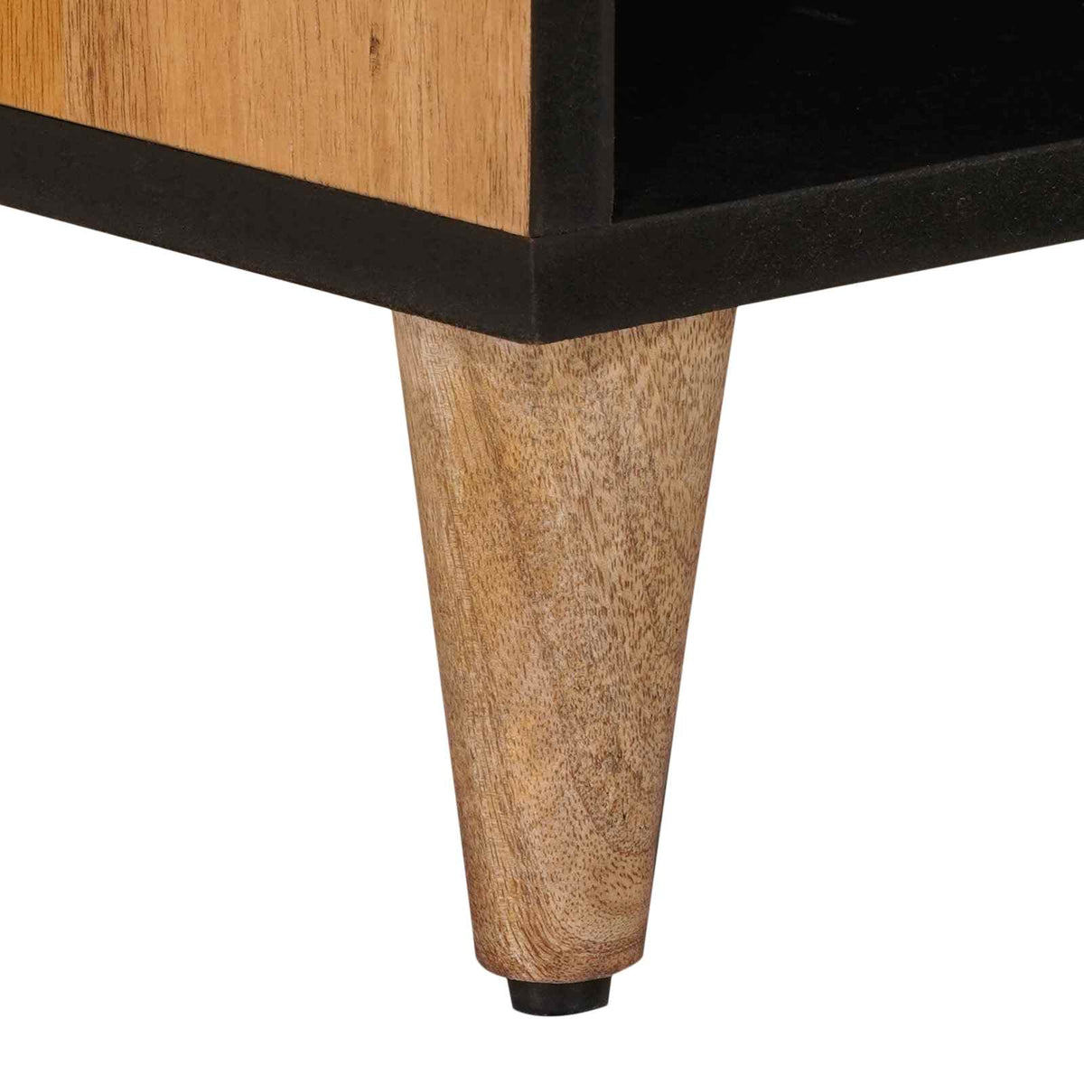 TV-skab med dør Naturfarvet 80 x 33 x 46 cm Massivt mangotræ
