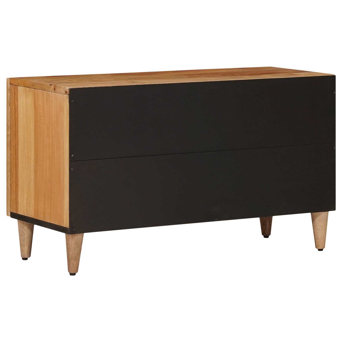 TV-skab med dør Naturfarvet 80 x 33 x 46 cm Massivt mangotræ