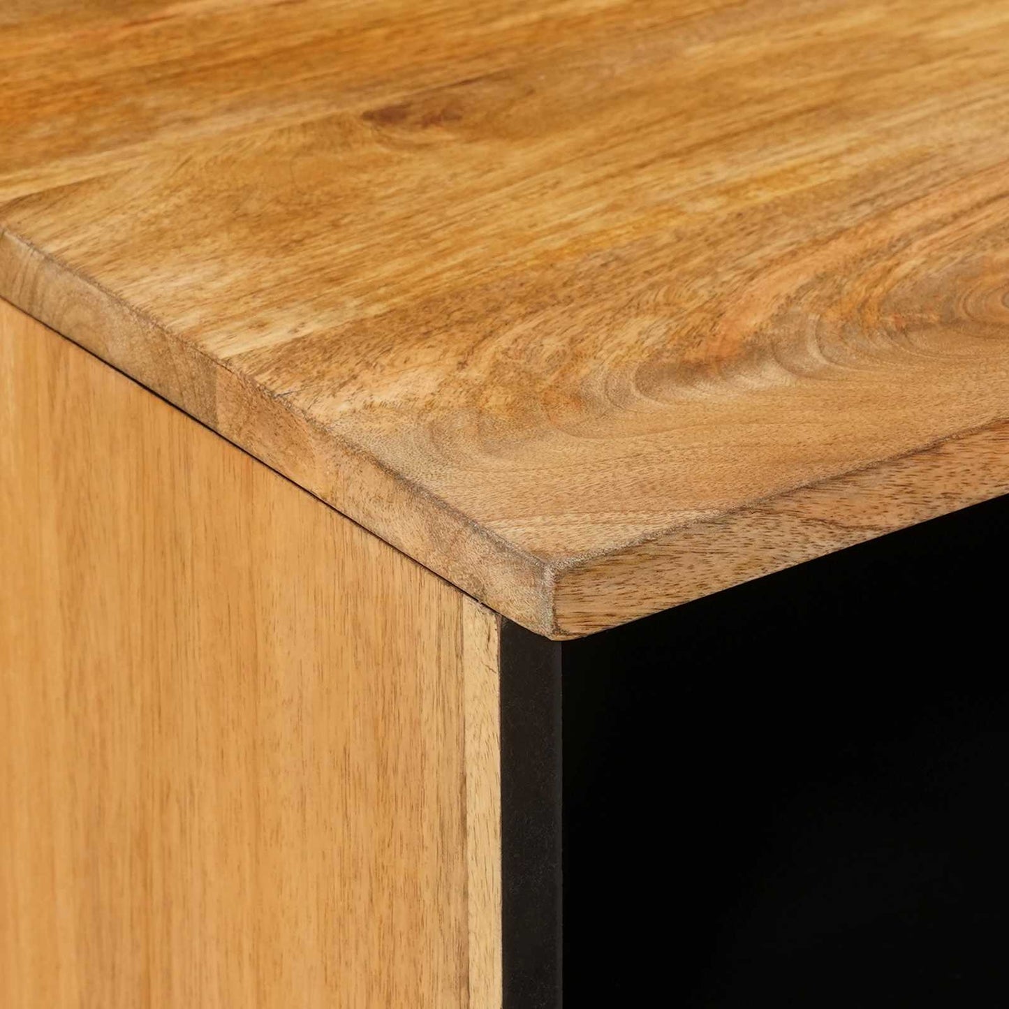 TV-skab med hylde Naturfarvet 100 x 33 x 46 cm Massivt mangotræ