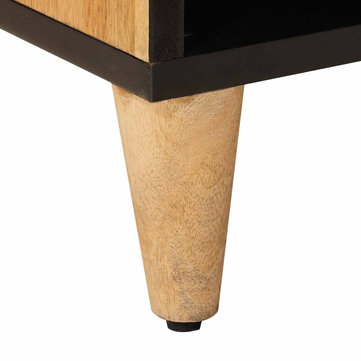 TV-skab med hylde Naturfarvet 100 x 33 x 46 cm Massivt mangotræ
