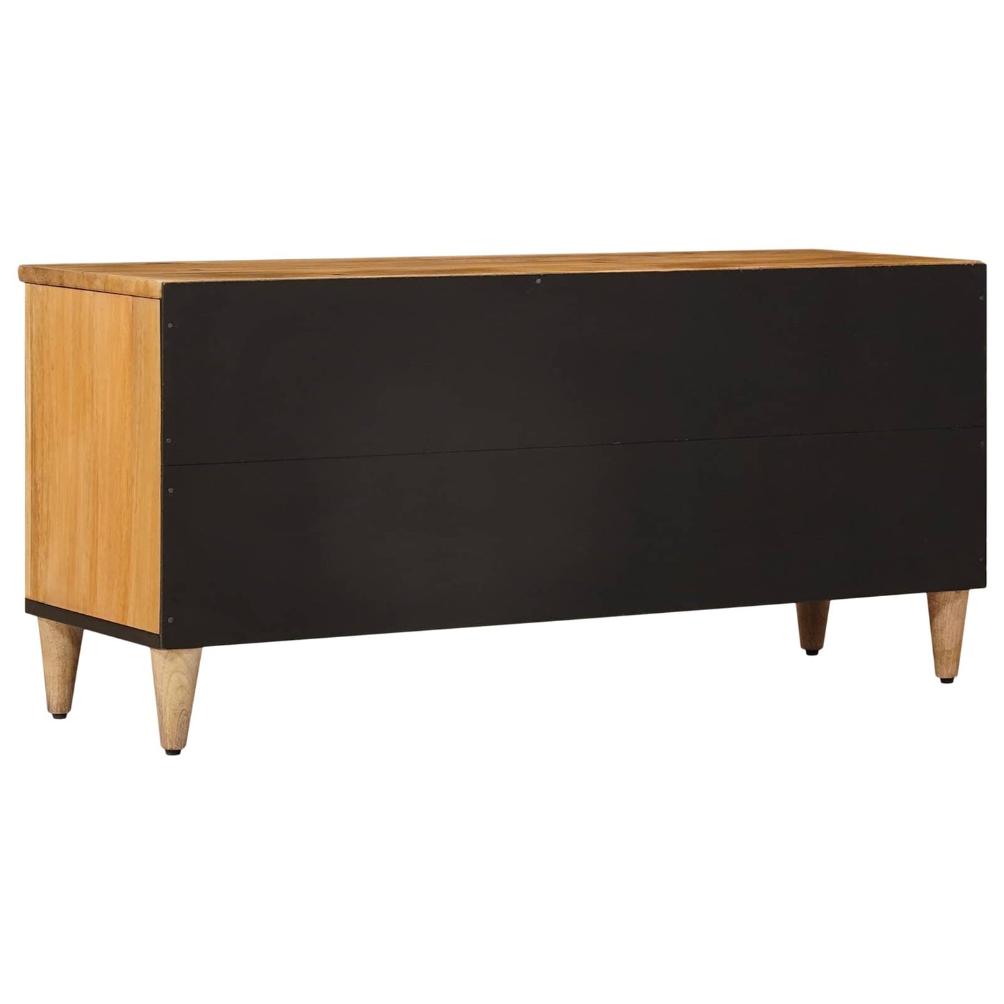 TV-skab med hylde Naturfarvet 100 x 33 x 46 cm Massivt mangotræ
