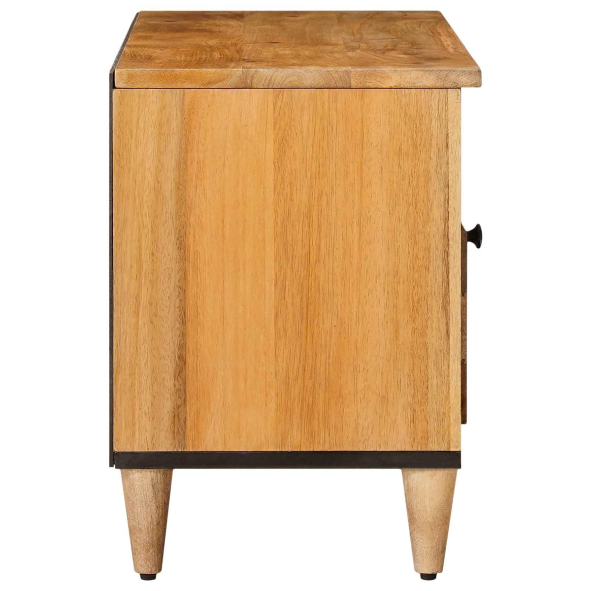 TV-skab med hylde Naturfarvet 100 x 33 x 46 cm Massivt mangotræ