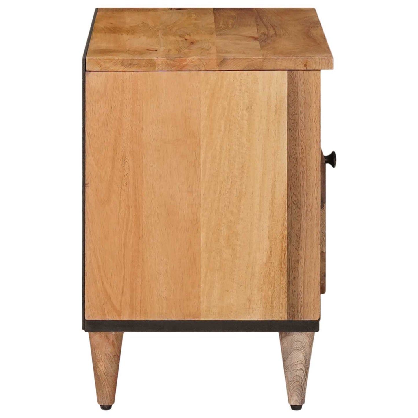 TV-skab med skuffe Naturfarvet 80 x 33 x 46 cm Massivt mangotræ