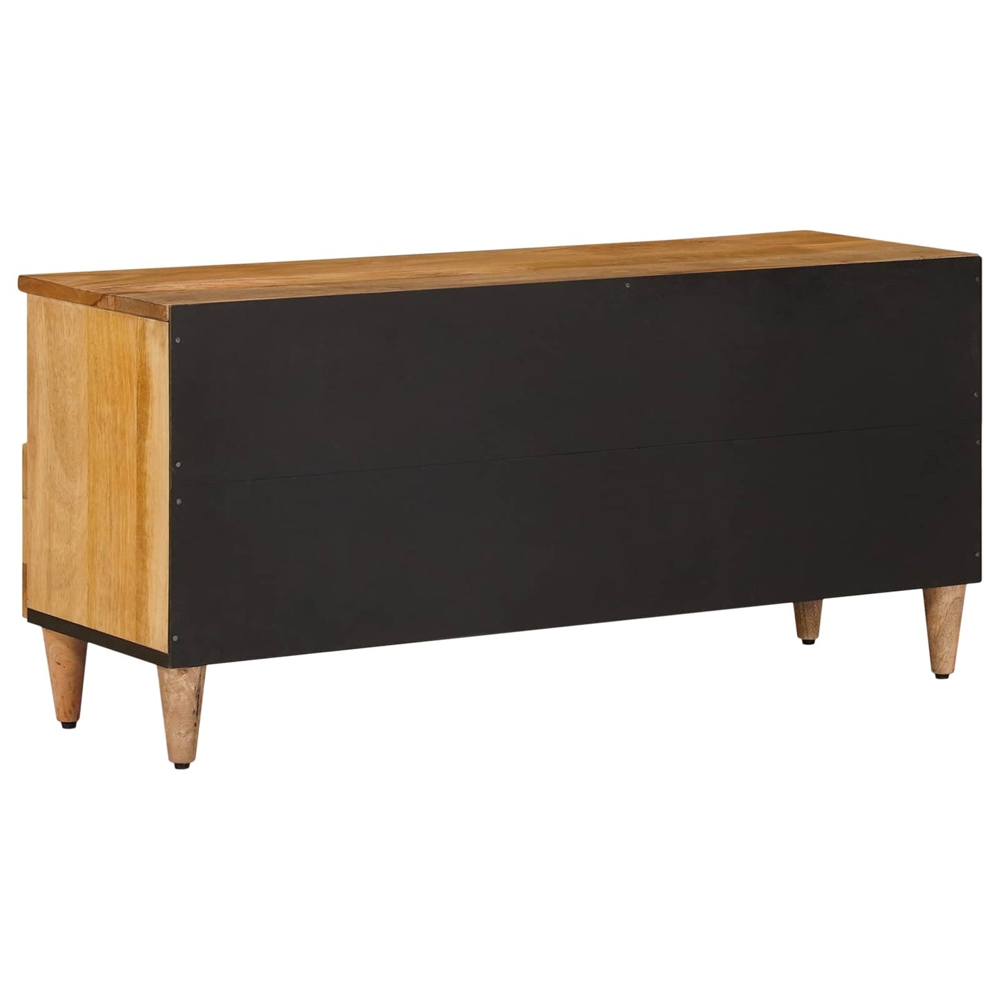 TV-skab med hylde Naturfarvet 100 x 33 x 46 cm Massivt mangotræ