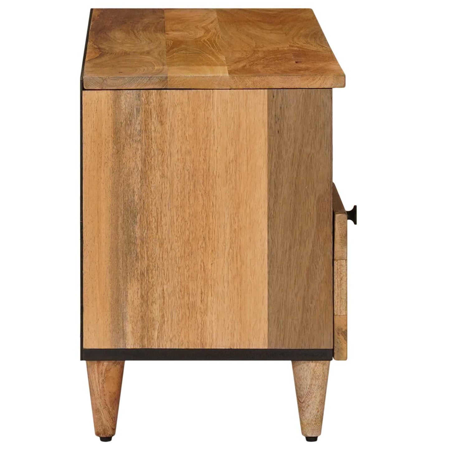 TV-skab med hylde Naturfarvet 100 x 33 x 46 cm Massivt mangotræ