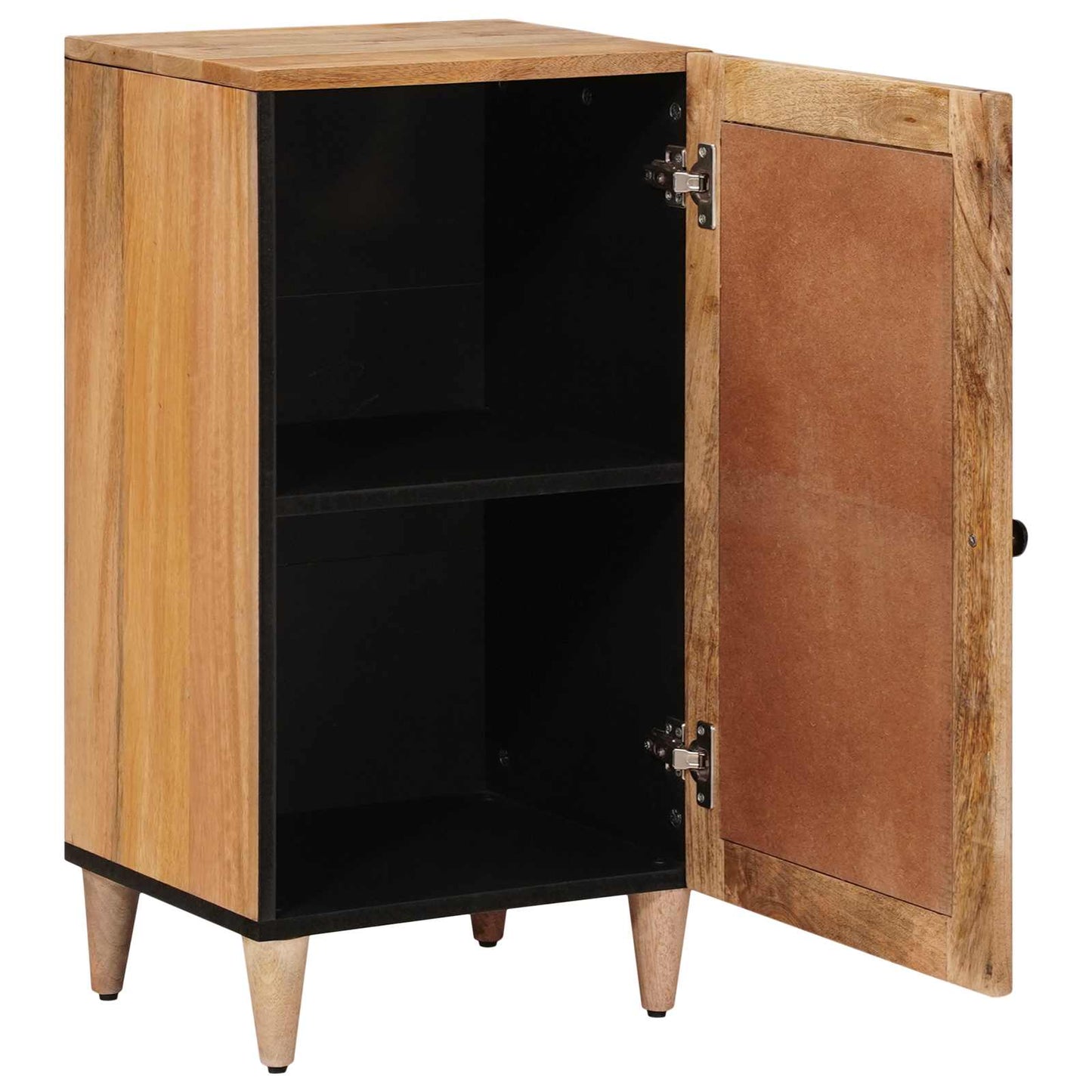 Sideboard med dør Naturfarvet 40 x 33 x 75 cm Massivt mangotræ