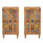 Sideboard med dør Naturfarvet 40 x 33 x 75 cm Massivt mangotræ