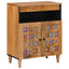 Sideboard Naturfarvet 60 x 33 x 75 cm Massivt mangotræ