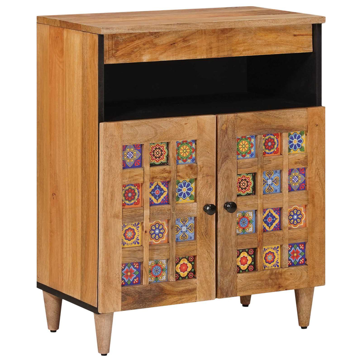 Sideboard Naturfarvet 60 x 33 x 75 cm Massivt mangotræ