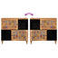 Sideboard med dør Naturfarvet 80 x 33 x 75 cm Massivt mangotræ