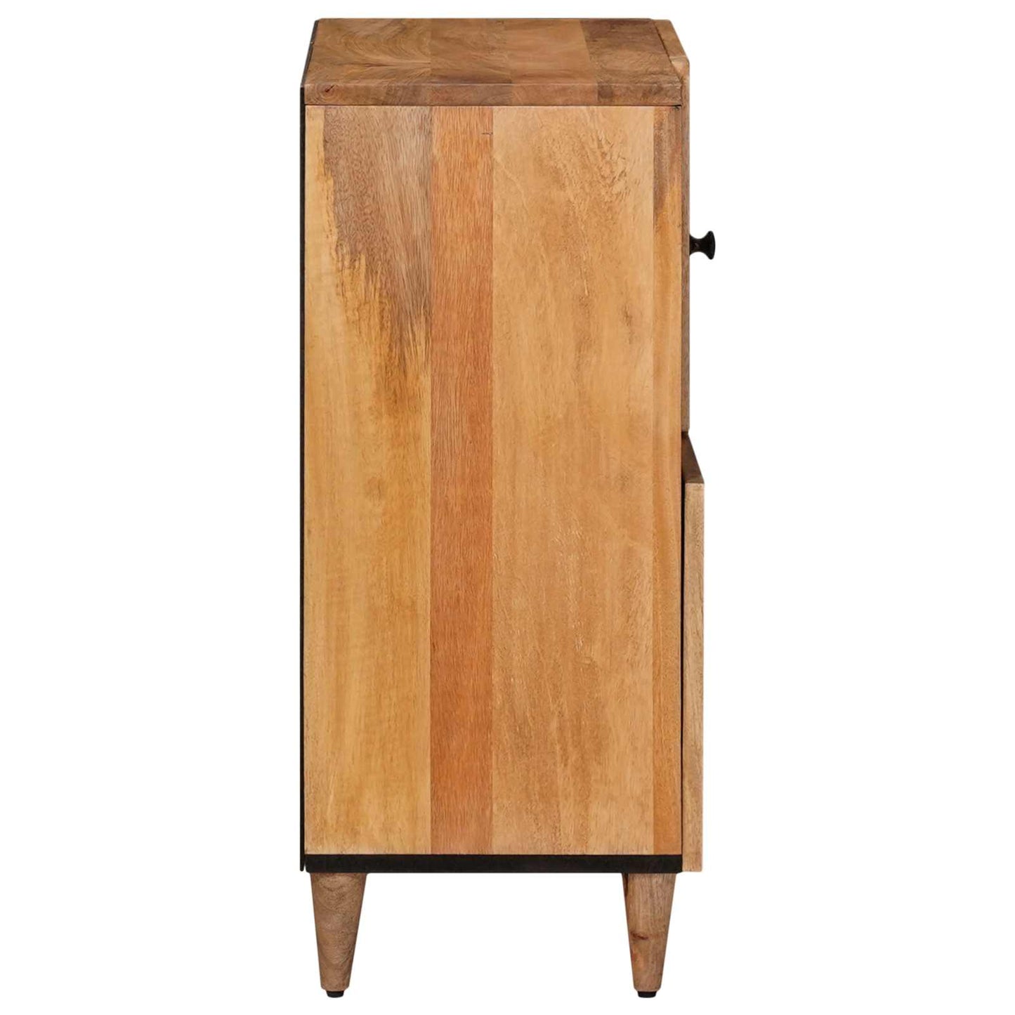 Sideboard med dør Naturfarvet 80 x 33 x 75 cm Massivt mangotræ