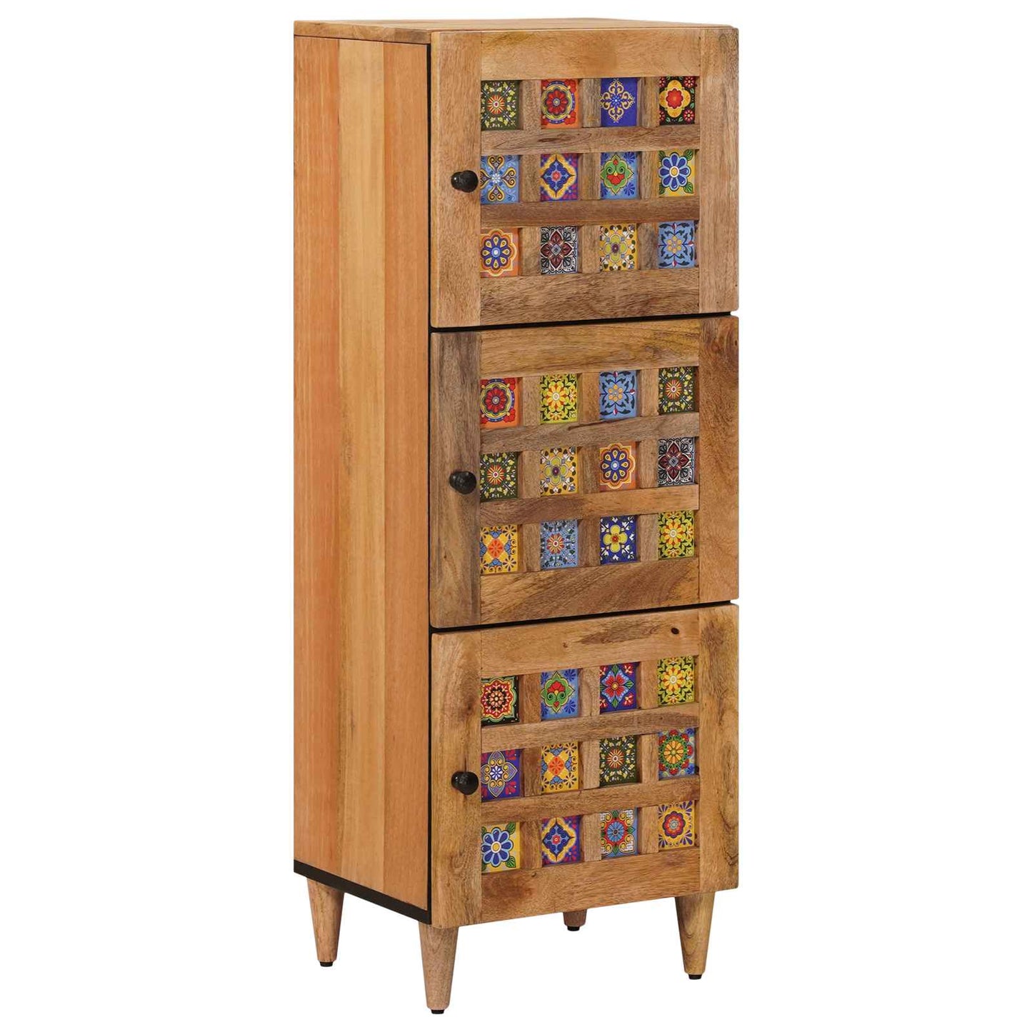 Highboard Naturfarvet 40 x 33 x 110 cm Massivt mangotræ