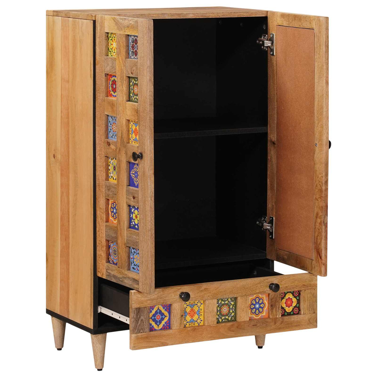Highboard Naturfarvet 60 x 33,5 x 100 cm Massivt mangotræ