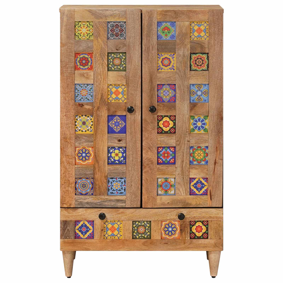 Highboard Naturfarvet 60 x 33,5 x 100 cm Massivt mangotræ