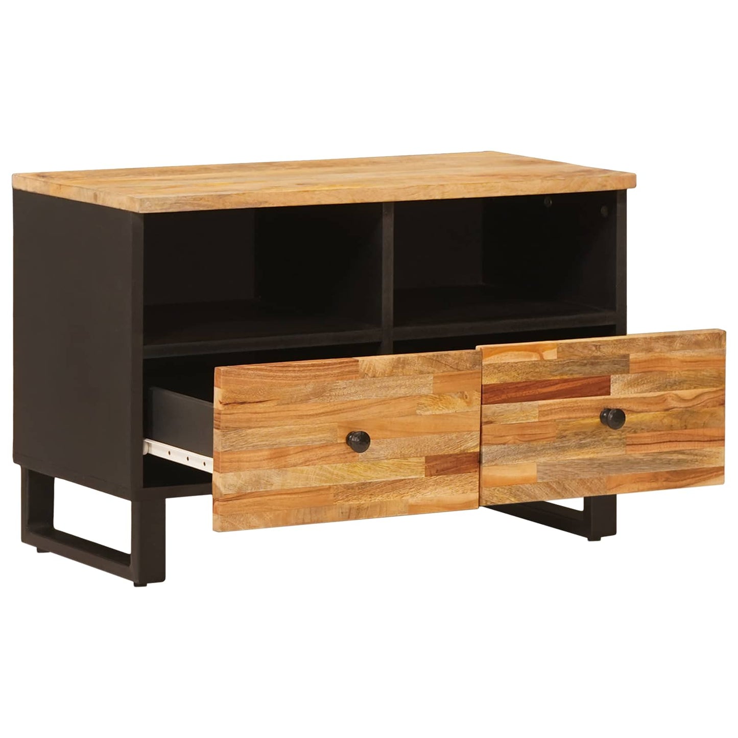 TV-skab med opbevaring Brun 70 x 33 x 46 cm Massivt mangotræ