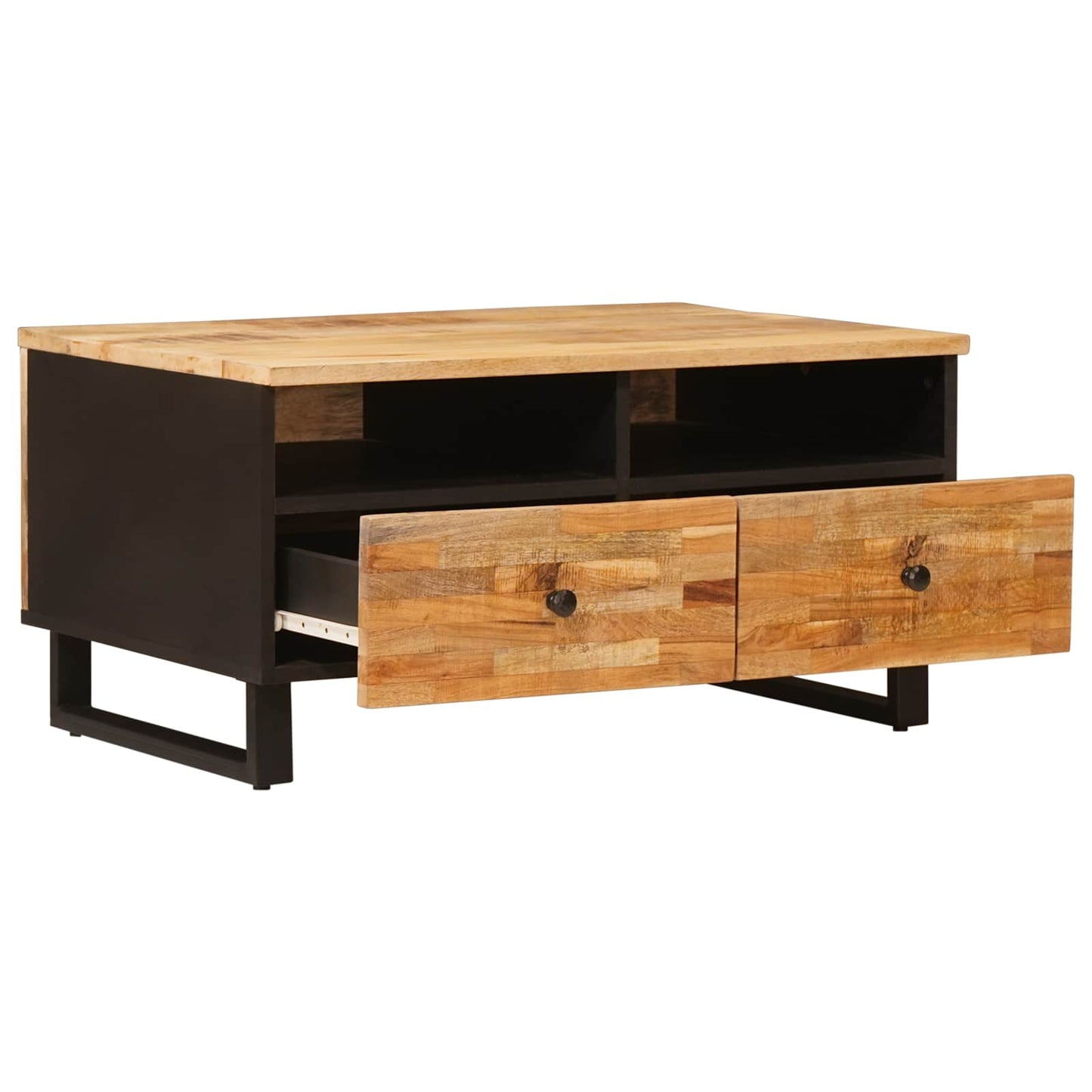 Sofabord Brun 80 x 54 x 40 cm Massivt mangotræ